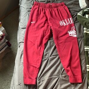 Nike Oklahoma Sooners joggers.  Men’s large.